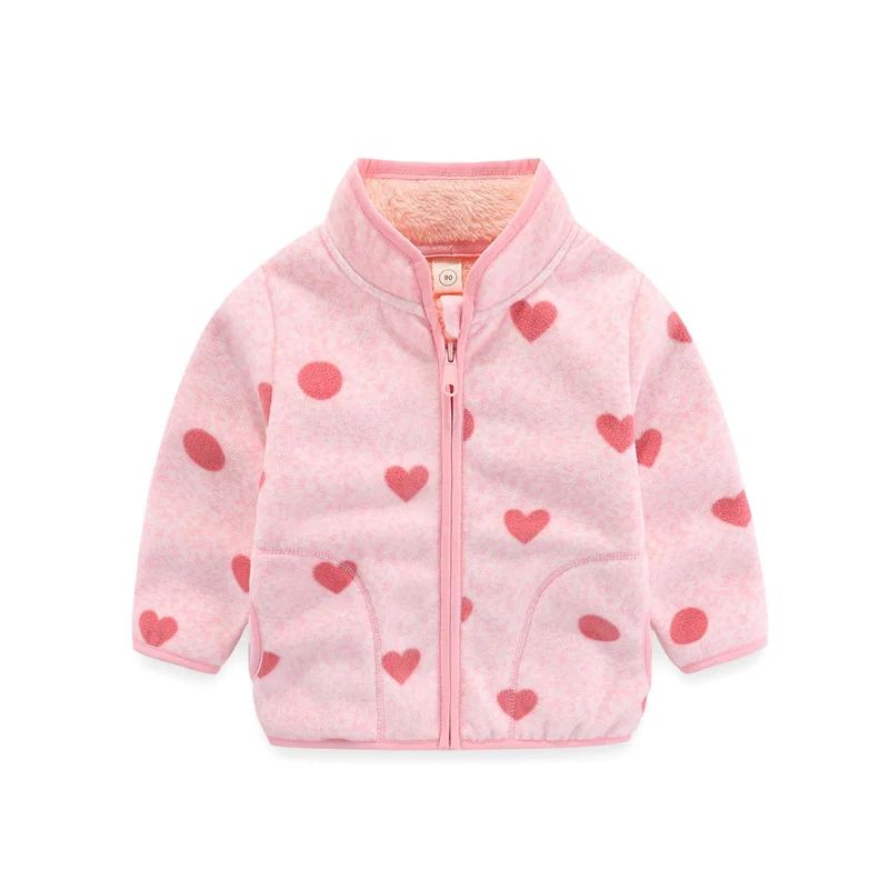 Mädchen Fleecejacke mit Blumen- und Tierprint – warme Übergangsjacke für Herbst und Winter, Größen 90–130 – Bild 16