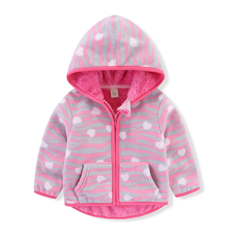 Mädchen Fleecejacke mit Blumen- und Tierprint – warme Übergangsjacke für Herbst und Winter, Größen 90–130 – Bild 14
