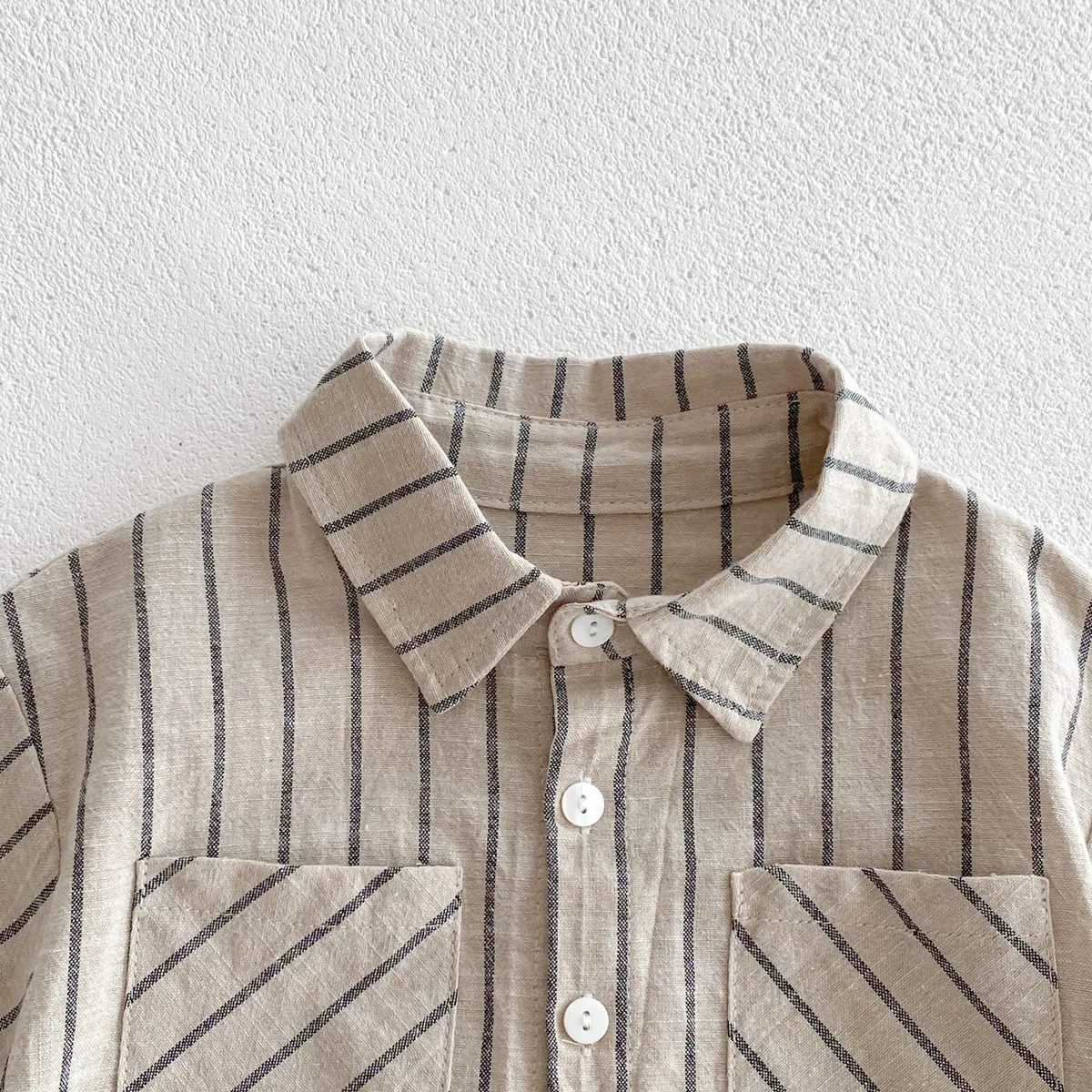MILANCEL Jungen Sommer-Set 2-teilig – Gestreiftes Kurzarm-Shirt & Shorts – Bild 3