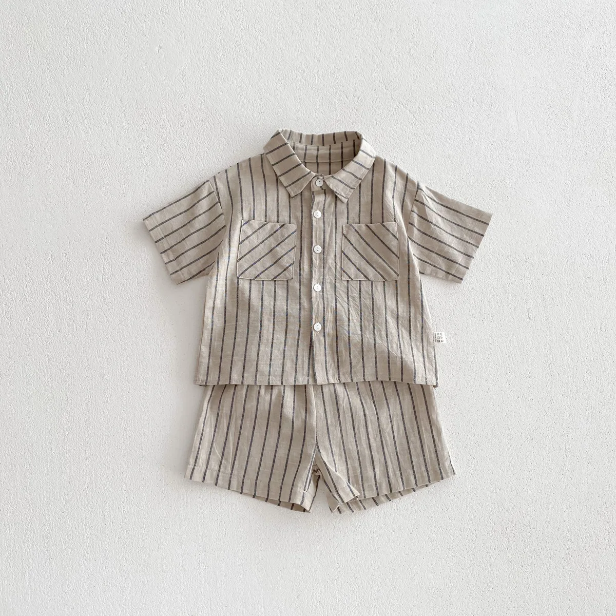 MILANCEL Jungen Sommer-Set 2-teilig – Gestreiftes Kurzarm-Shirt & Shorts – Bild 7