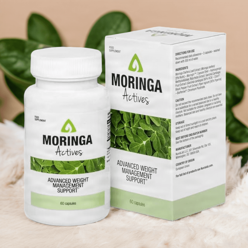 Moringa Actives – Nahrungsergänzung mit Moringa, Garcinia, schwarzem Pfeffer & Chrom