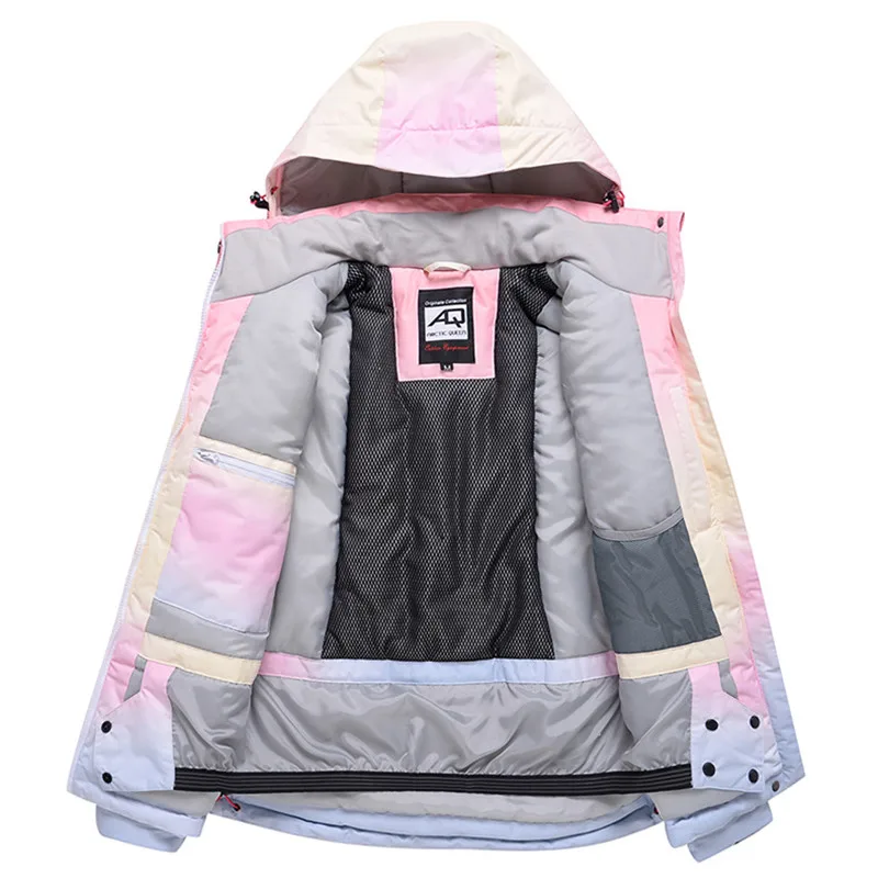 Damen-Skianzug mit farbiger Jacke und Hose – Bild 5