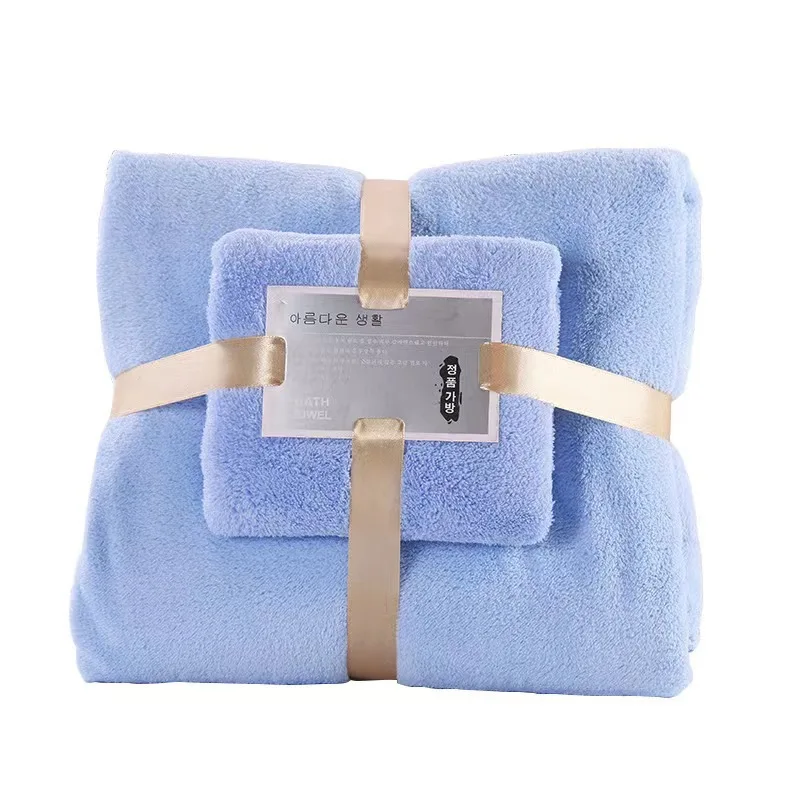 2er-Set Badetücher aus Korallfleece – weich und saugfähig – Bild 11