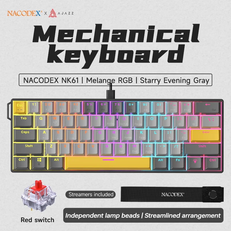 AJAZZ NK61 mechanische Gaming-Tastatur mit RGB – Bild 13