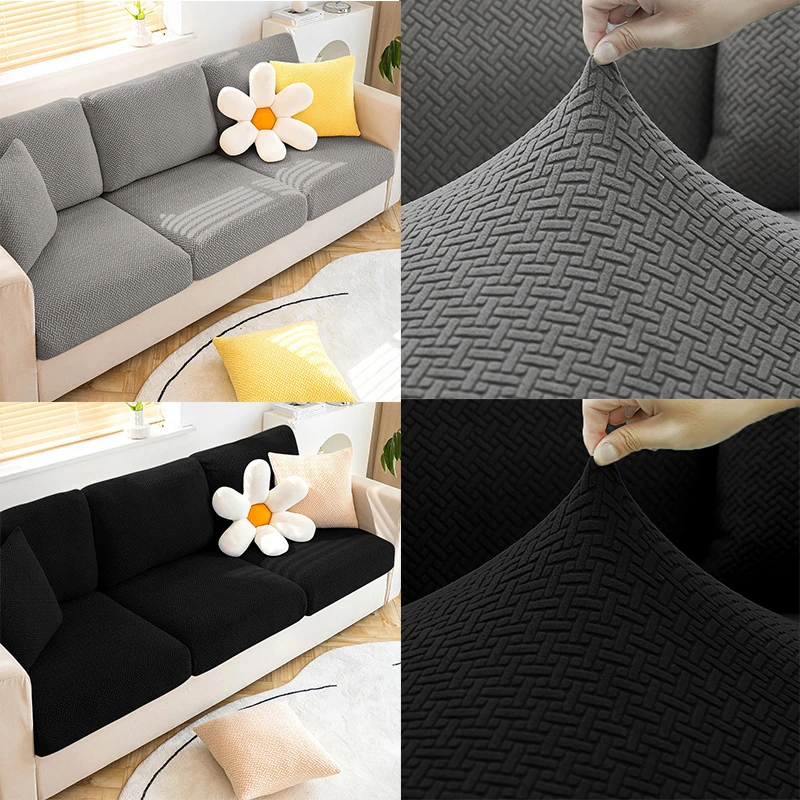Elastischer Jacquard-Sofakissenbezug als Schutz – Bild 6