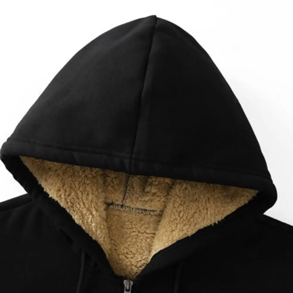 Warme Unisex Teddy-Fleecejacke mit Kapuze – Bild 5