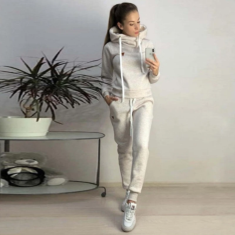 Damen Jogginganzug 2-teilig mit Hoodie – Bild 4