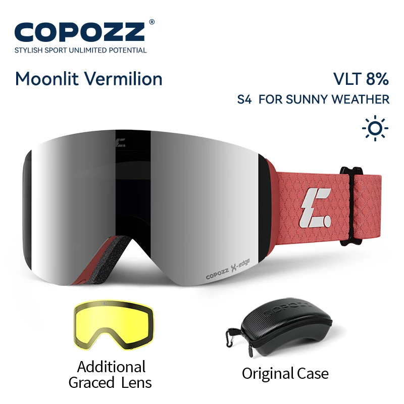 COPOZZ X-edge Skibrille mit magnetischer Scheibe – Bild 15