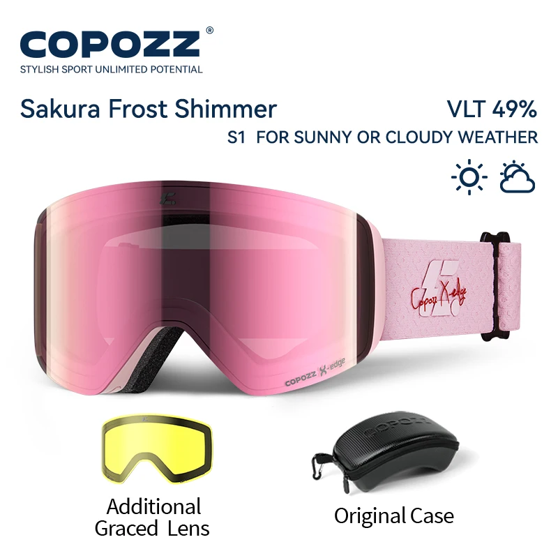 COPOZZ X-edge Skibrille mit magnetischer Scheibe – Bild 10