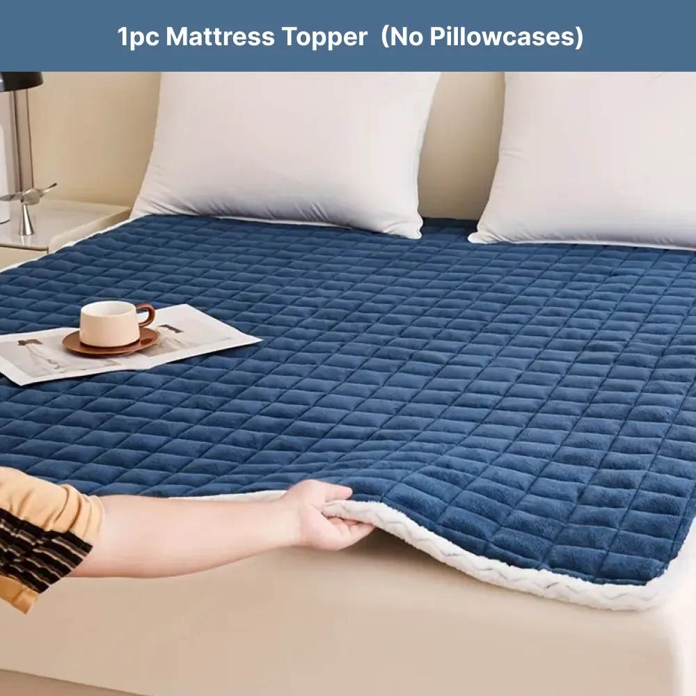 Weiche Matratzenauflage aus Polyester für das Bett – Bild 2