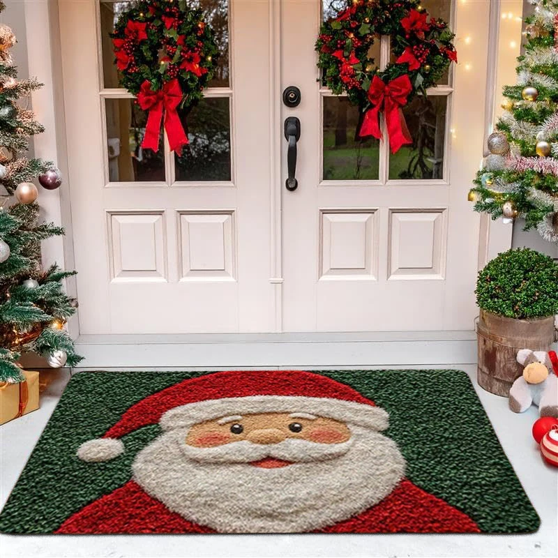 Weihnachts-Fußmatte mit rutschhemmender Rückseite – Bild 5