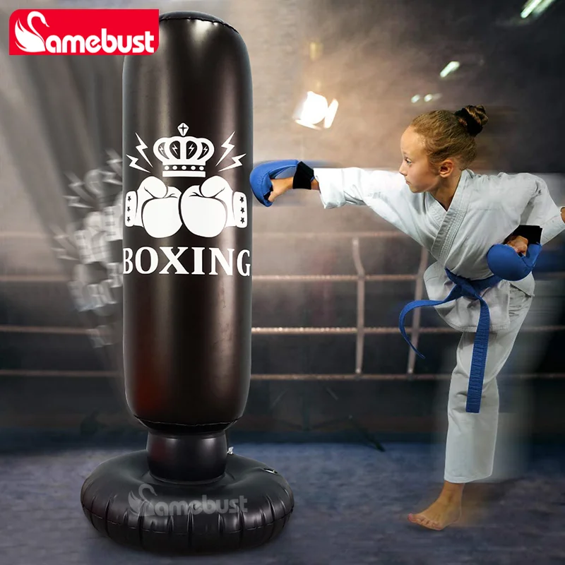 Aufblasbarer Boxsack mit Rückprallfunktion – Training zu Hause – Bild 2