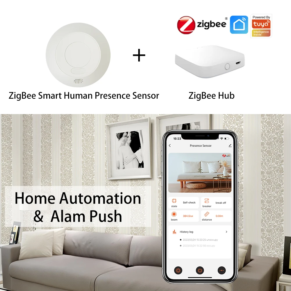Tuya mmWave-Präsenzsensor mit Relais – Räume erkennen – Bild 2