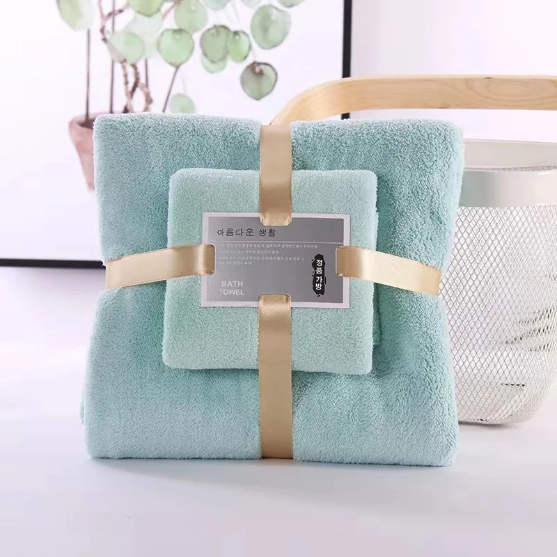 2er-Set Badetücher aus Korallfleece – weich und saugfähig – Bild 9
