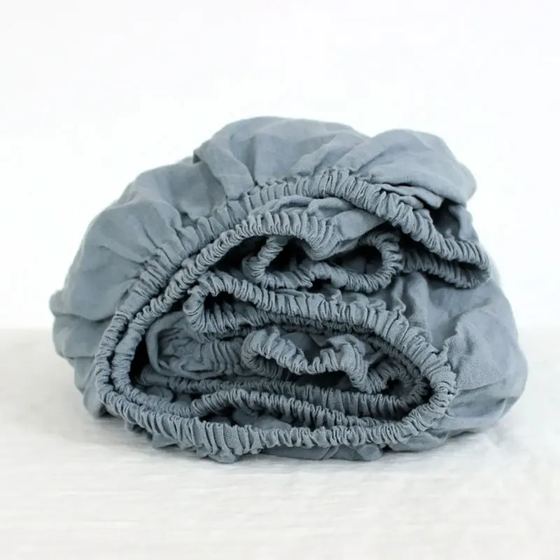 Spannbettlaken aus 100 % Leinen – Stonewashed, einfarbig – Bild 19