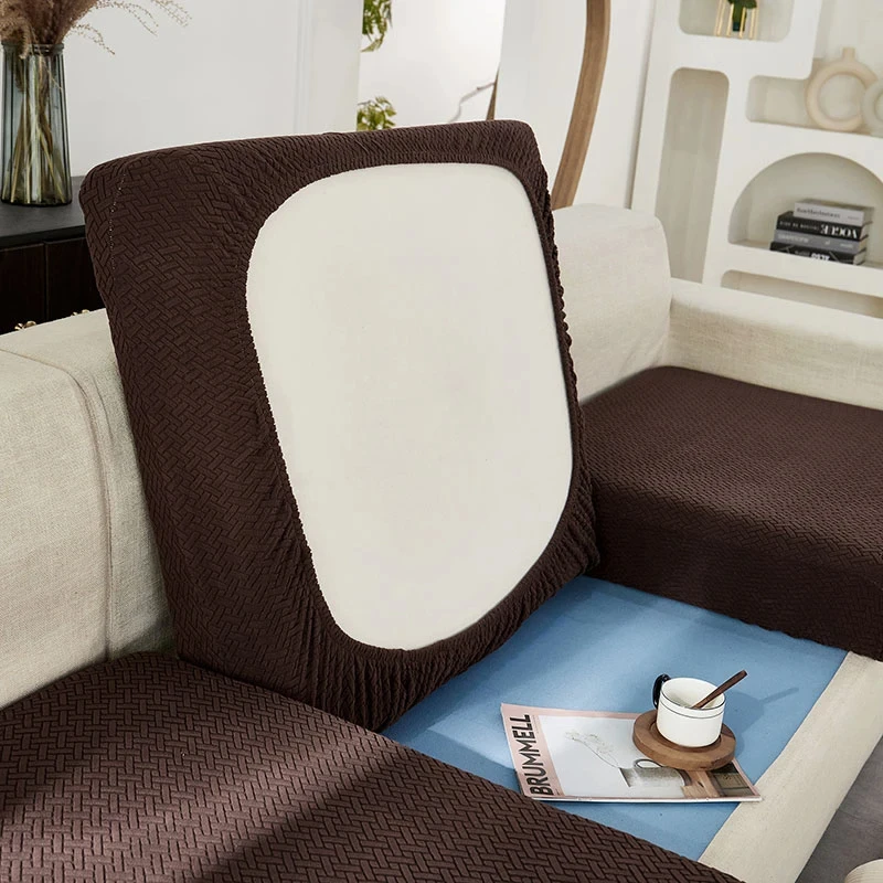 Elastischer Jacquard-Sofakissenbezug als Schutz – Bild 11