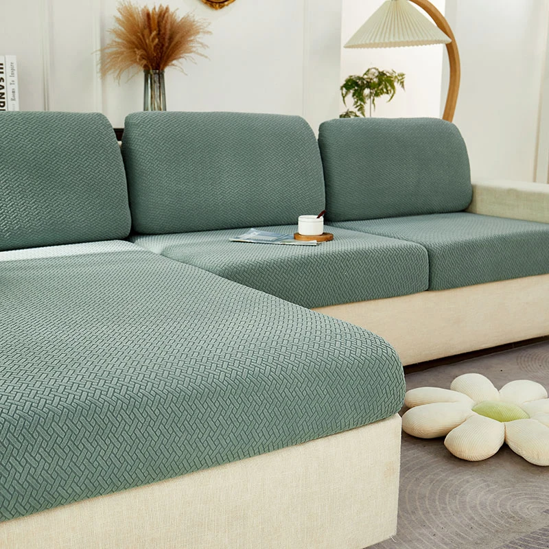 Elastischer Jacquard-Sofakissenbezug als Schutz – Bild 5