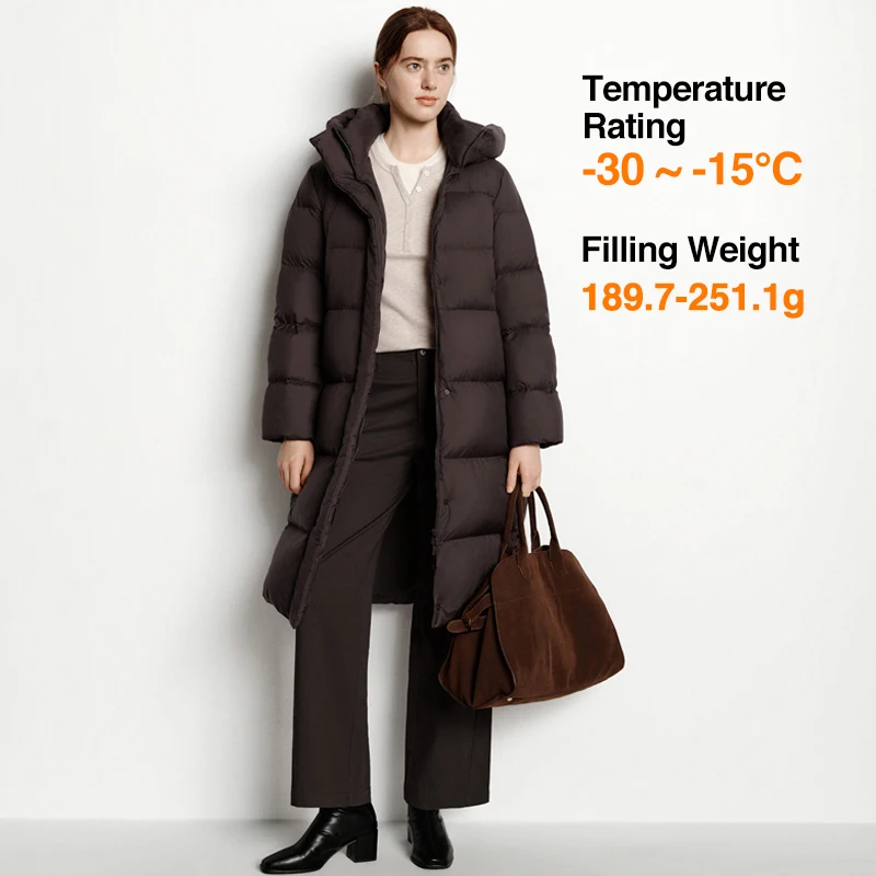 Semir Damen Daunenmantel mit Kapuze