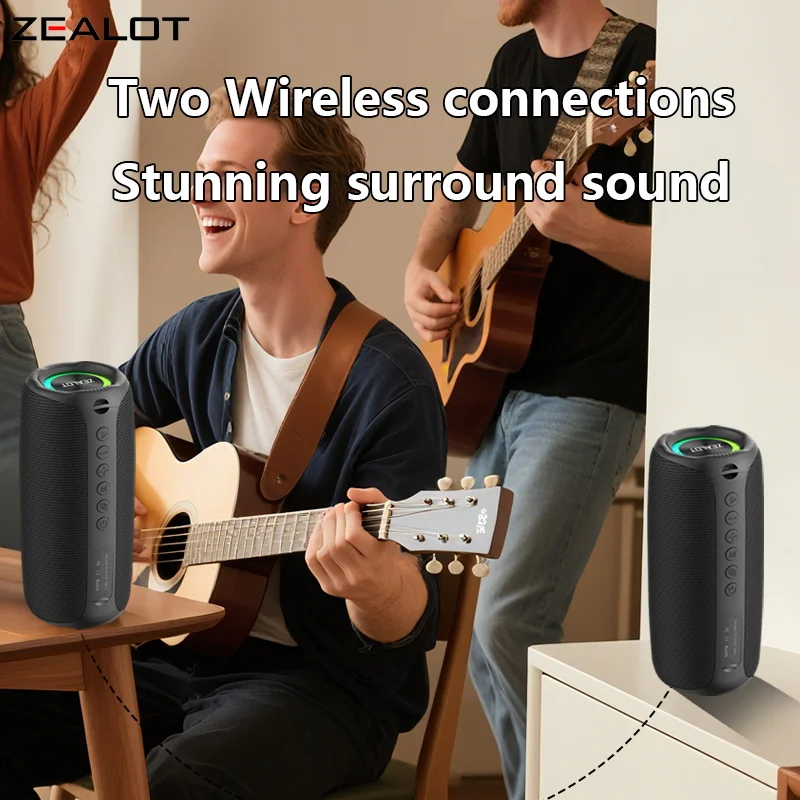 ZEALOT MP2 Bluetooth Lautsprecher – tragbare Musikbox mit 20 W – Bild 6