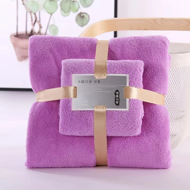 2er-Set Badetücher aus Korallfleece – weich und saugfähig – Bild 10