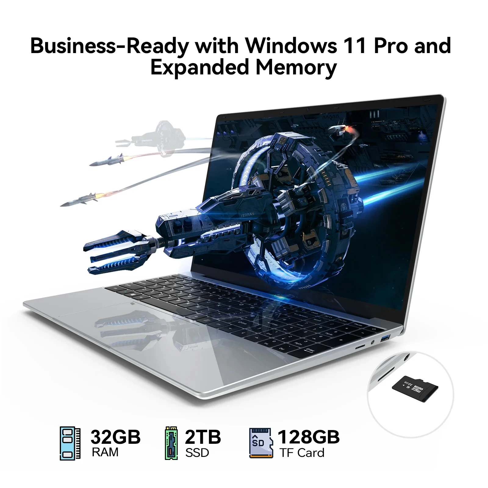 LENO 15,6 Zoll Notebook 16–32 GB RAM, SSD – Bild 3