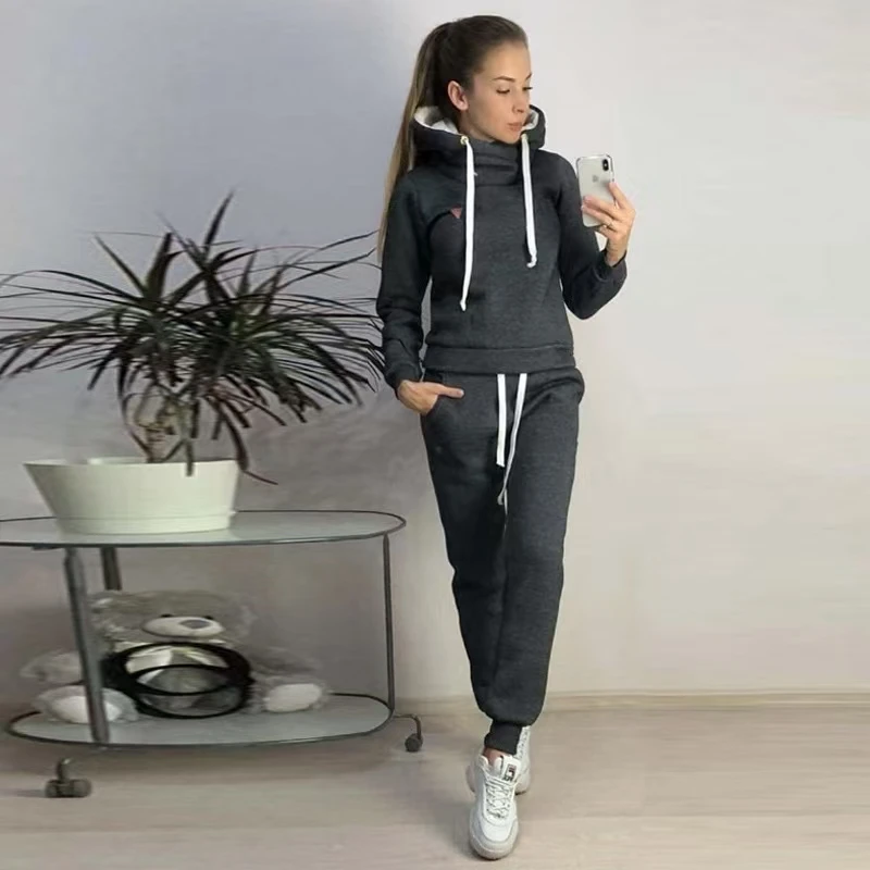 Damen Jogginganzug 2-teilig mit Hoodie – Bild 5