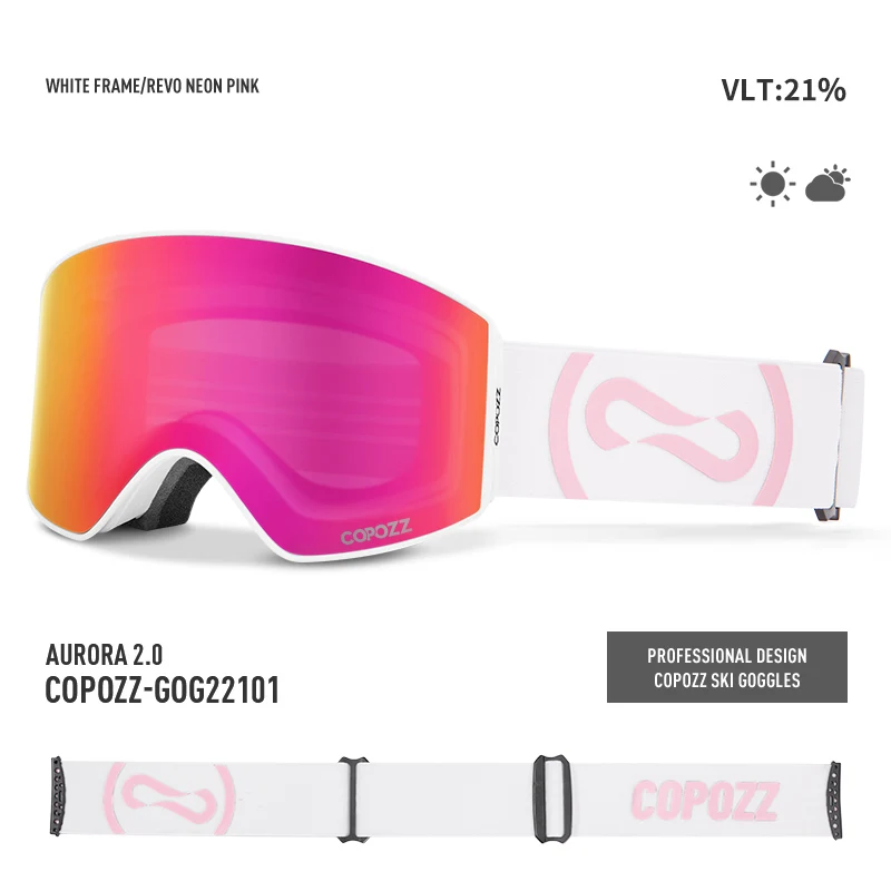 COPOZZ Skibrille UV400 – klare Sicht mit Antibeschlag – Bild 18