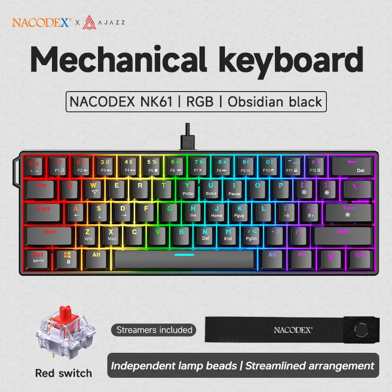 AJAZZ NK61 mechanische Gaming-Tastatur mit RGB – Bild 12