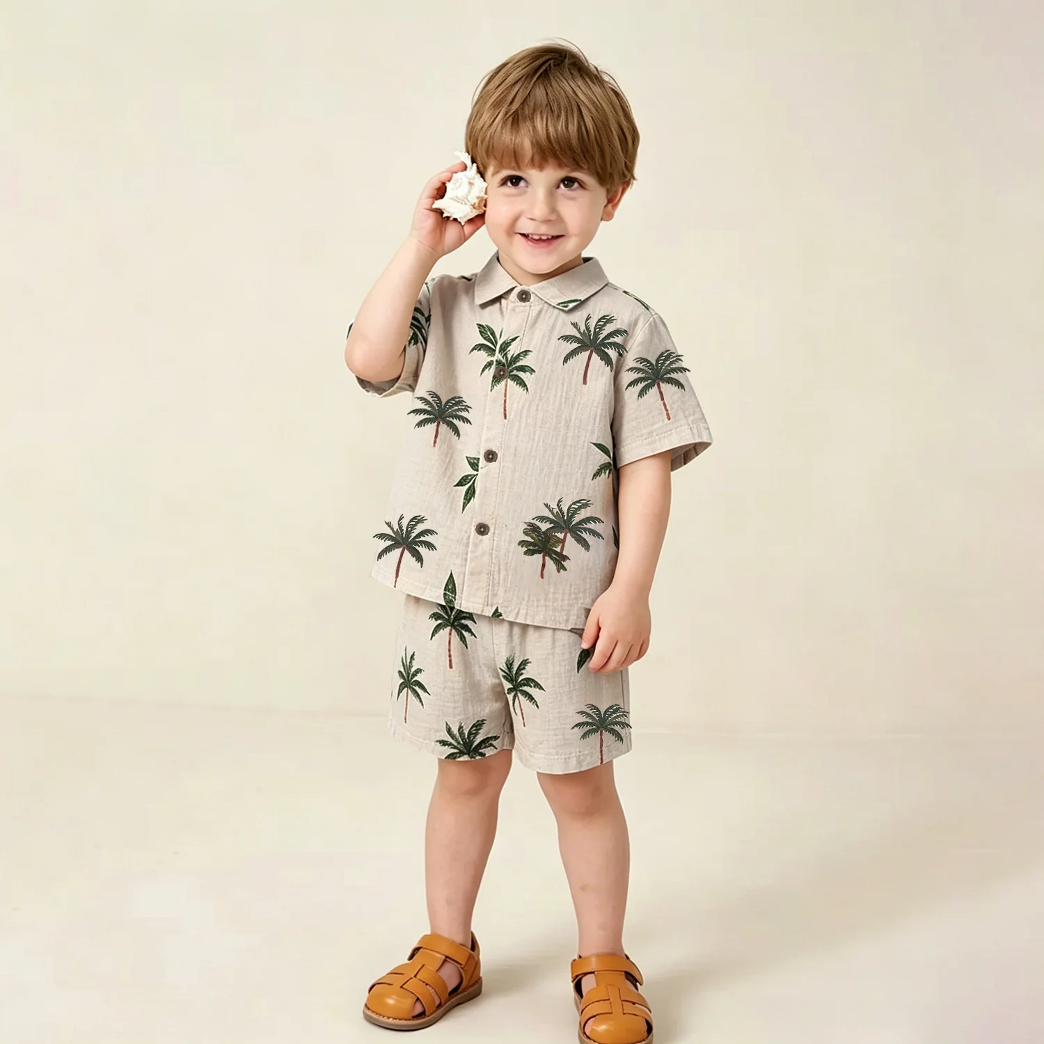 Jungen Sommer-Set aus Baumwolle – T-Shirt und Shorts