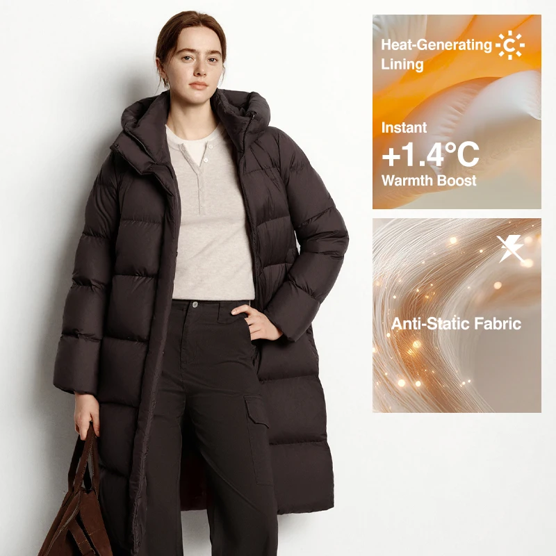 Semir Damen Daunenmantel mit Kapuze – Bild 2