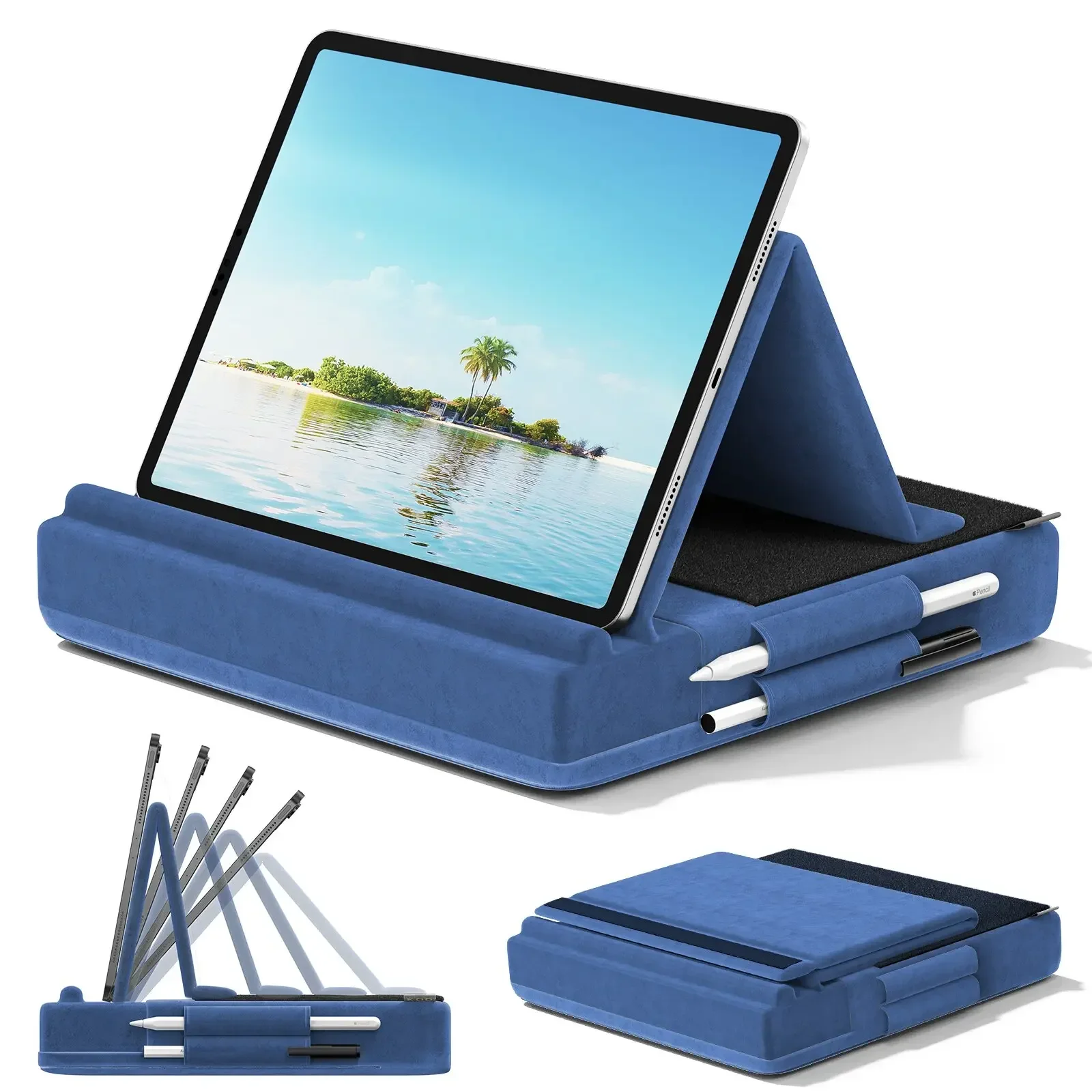 Weiche Tablet-Kissenhalterung mit Stiftfach – Bild 8