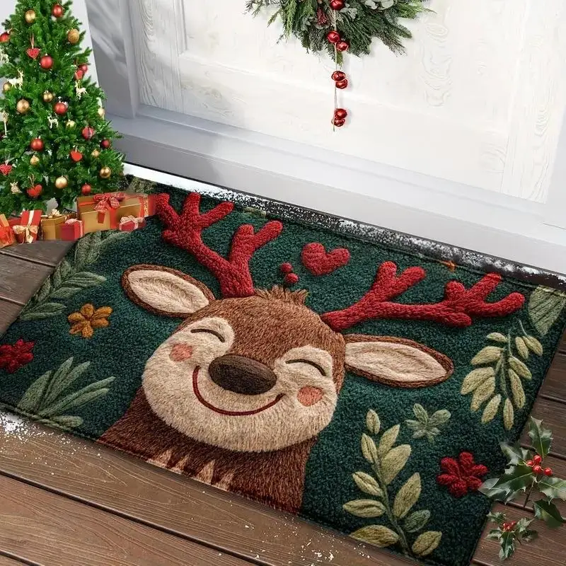 Weihnachts-Fußmatte mit rutschhemmender Rückseite – Bild 8