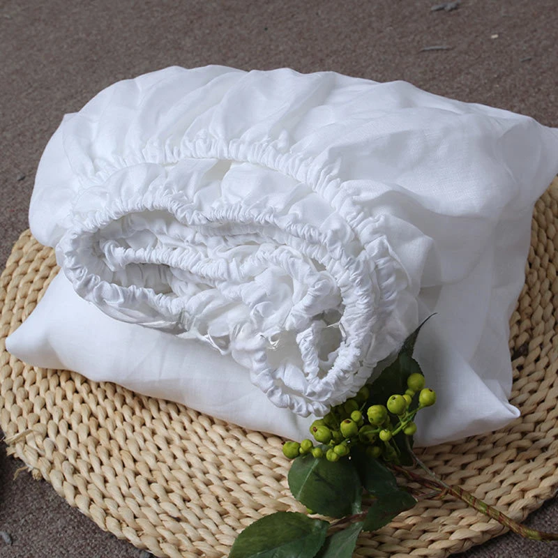 Spannbettlaken aus 100 % Leinen – Stonewashed, einfarbig – Bild 18