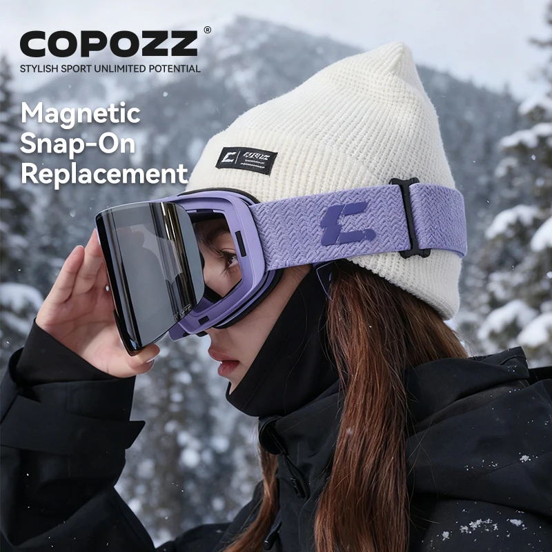 COPOZZ X-edge Skibrille mit magnetischer Scheibe – Bild 5