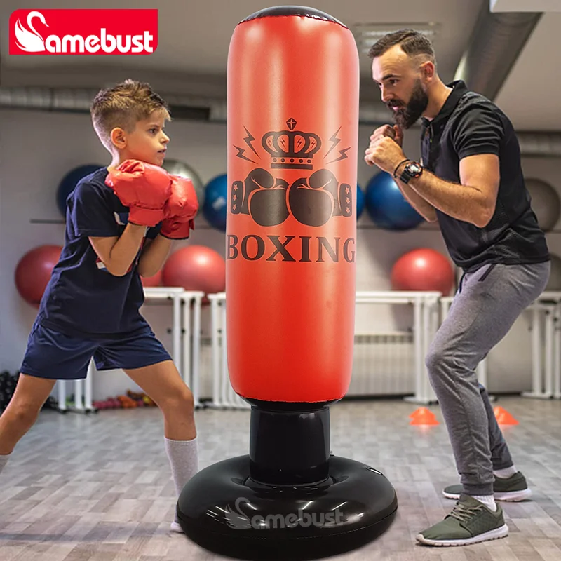 Aufblasbarer Boxsack mit Rückprallfunktion – Training zu Hause – Bild 5