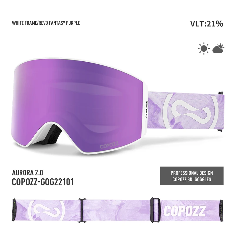 COPOZZ Skibrille UV400 – klare Sicht mit Antibeschlag – Bild 17