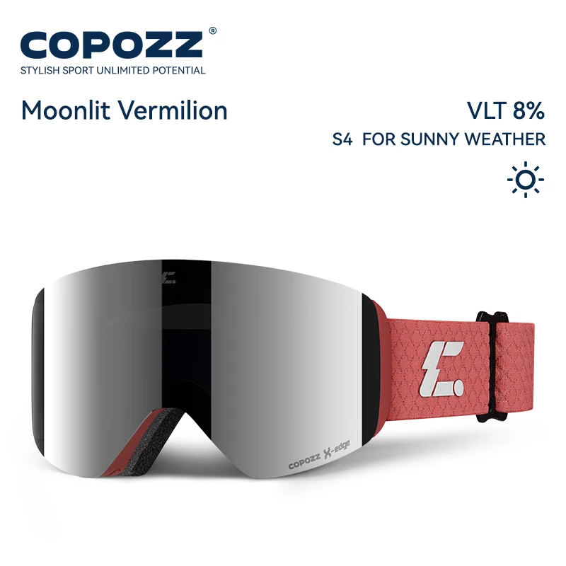 COPOZZ X-edge Skibrille mit magnetischer Scheibe