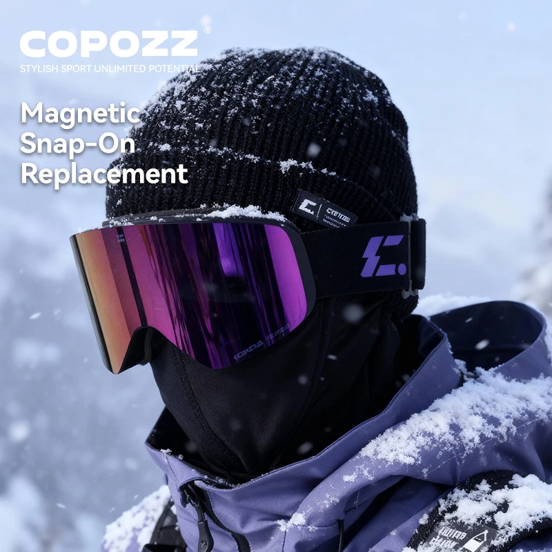 COPOZZ X-edge Skibrille mit magnetischer Scheibe – Bild 6