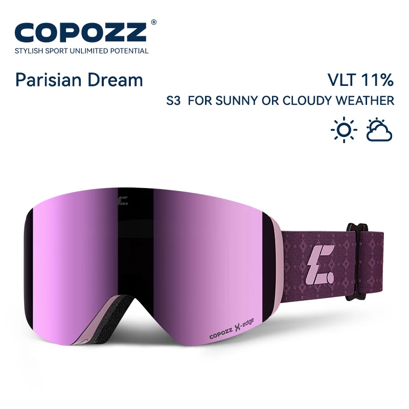 COPOZZ X-edge Skibrille mit magnetischer Scheibe – Bild 19