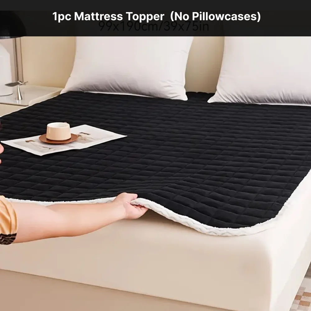 Weiche Matratzenauflage aus Polyester für das Bett – Bild 7