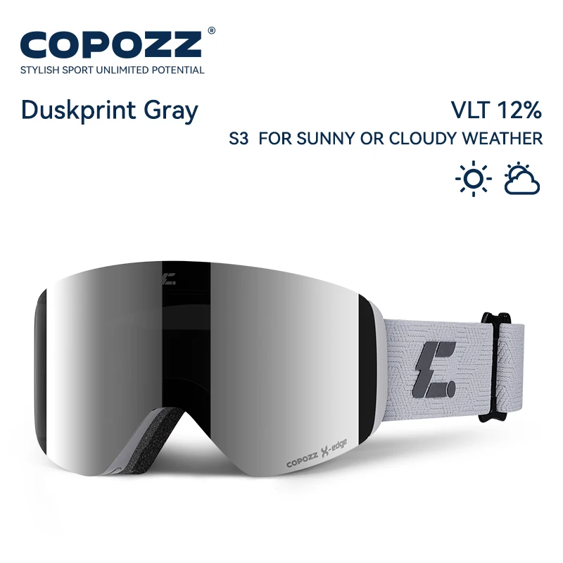 COPOZZ X-edge Skibrille mit magnetischer Scheibe – Bild 16