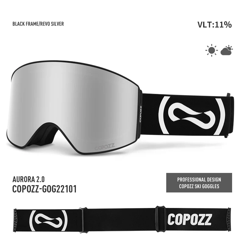 COPOZZ Skibrille UV400 – klare Sicht mit Antibeschlag – Bild 7
