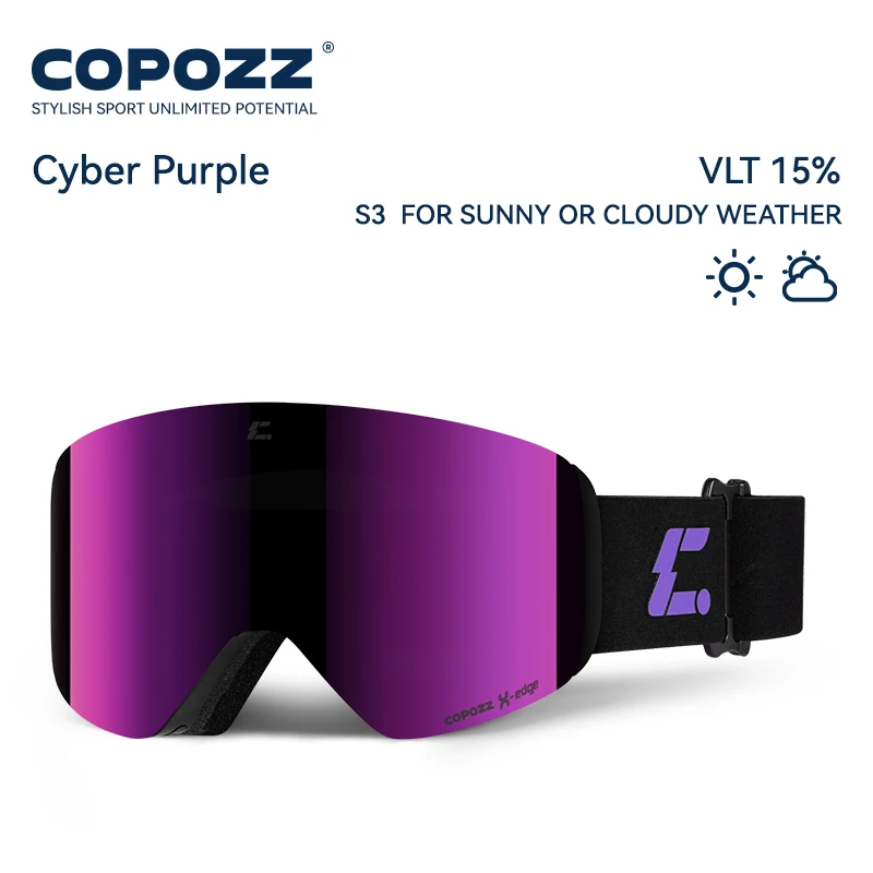 COPOZZ X-edge Skibrille mit magnetischer Scheibe – Bild 21