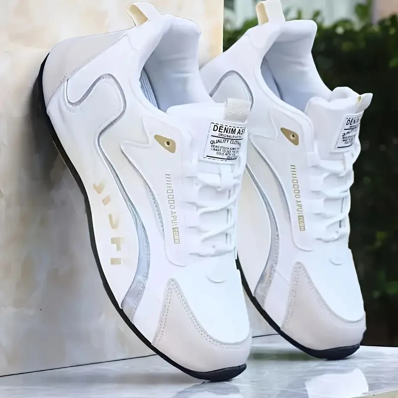 Herren-Sneaker in Lederoptik mit Meshfutter – Bild 7