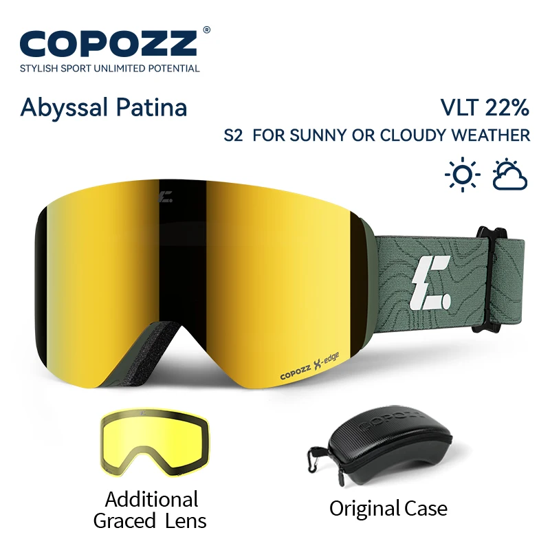 COPOZZ X-edge Skibrille mit magnetischer Scheibe – Bild 12