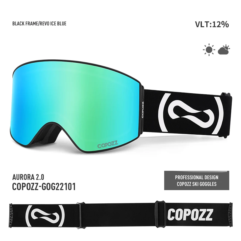 COPOZZ Skibrille UV400 – klare Sicht mit Antibeschlag – Bild 14