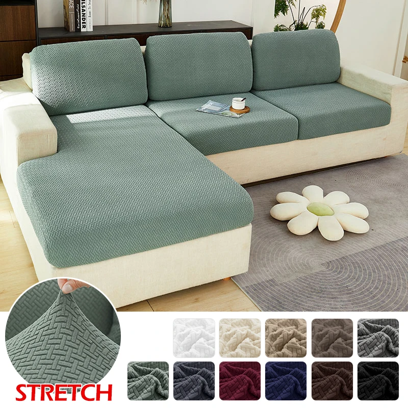 Elastischer Jacquard-Sofakissenbezug als Schutz