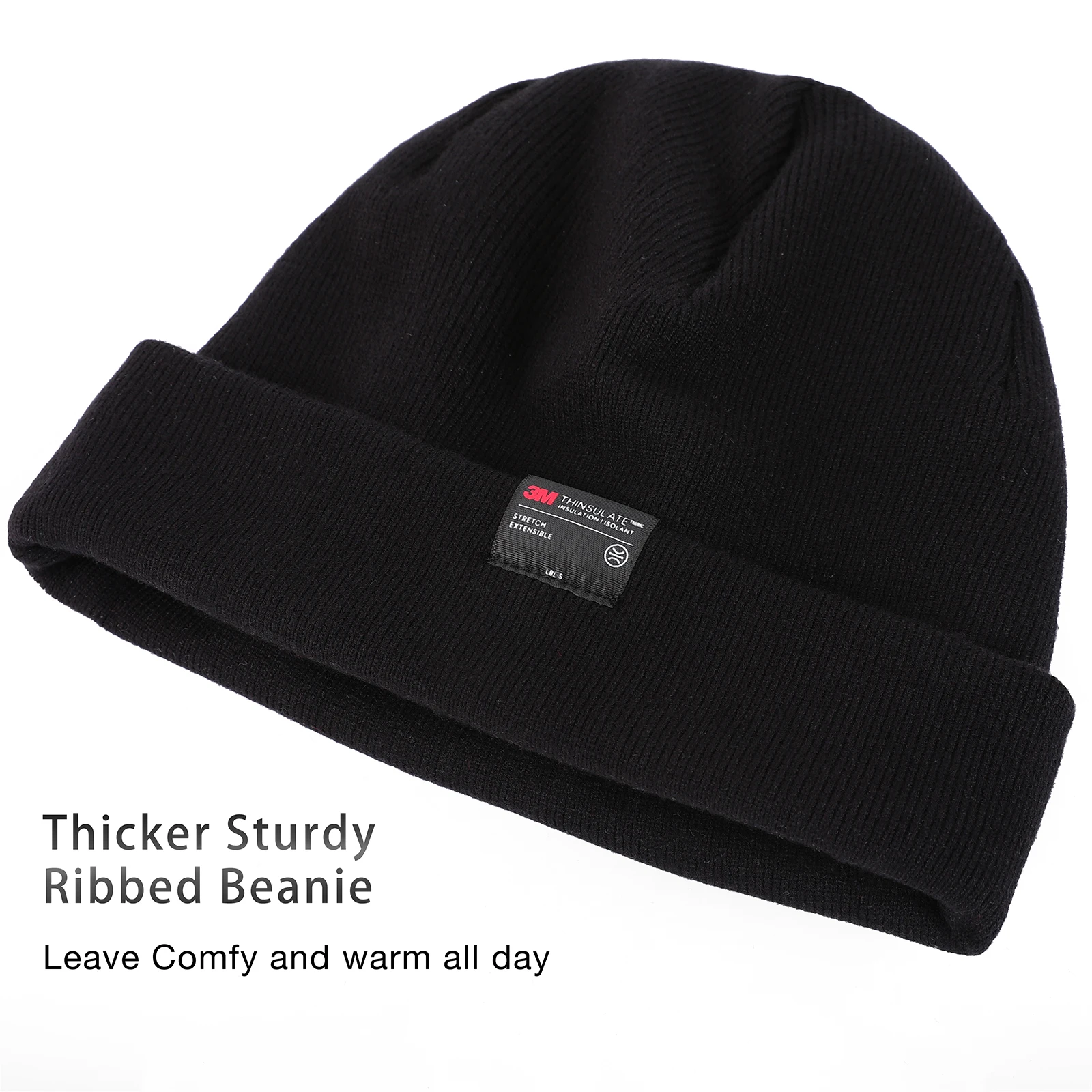Winter-Strickmütze mit weichem Fleecefutter – Bild 2