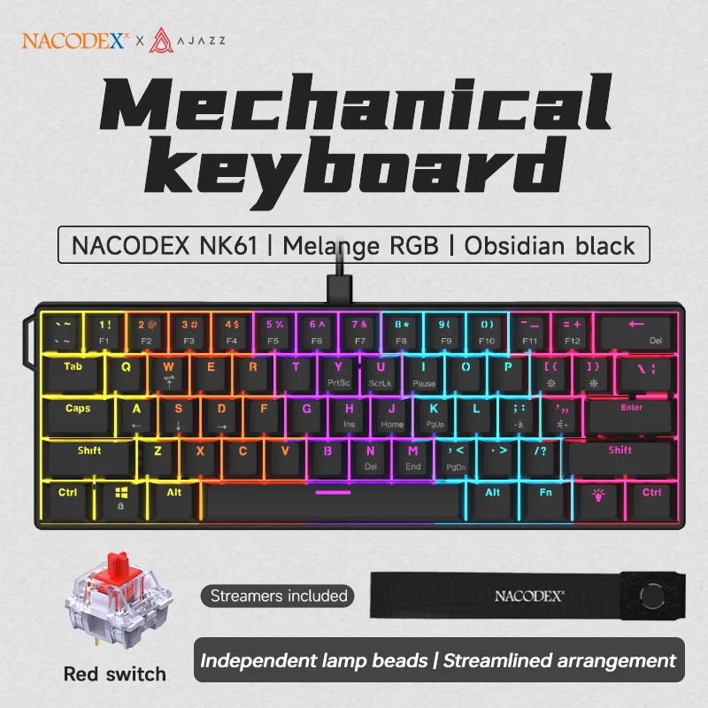 AJAZZ NK61 mechanische Gaming-Tastatur mit RGB – Bild 9
