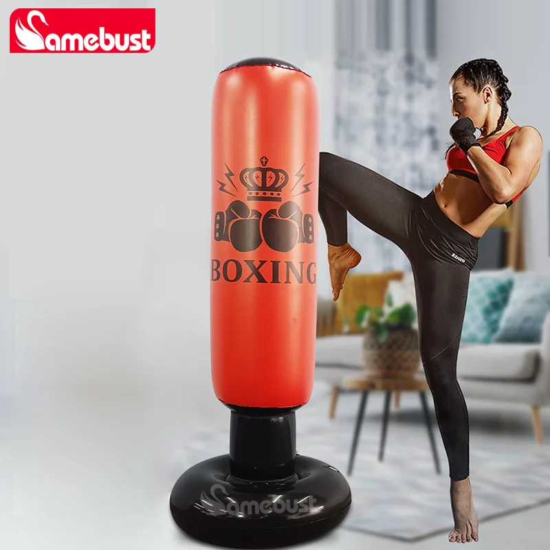 Aufblasbarer Boxsack mit Rückprallfunktion – Training zu Hause – Bild 4